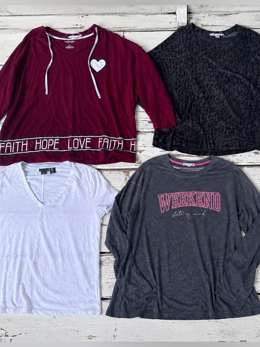 4 PC BUNDLE! Cute | Casual | Women’s Size: 0X / 1X Plus Size Tops Summer